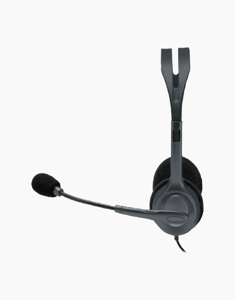 Logitech® Stereo Headset H111 Headphone - Black