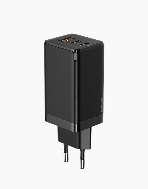 Baseus GaN2 Quick Charger 65W With Mini Cable USB-C To C - Black