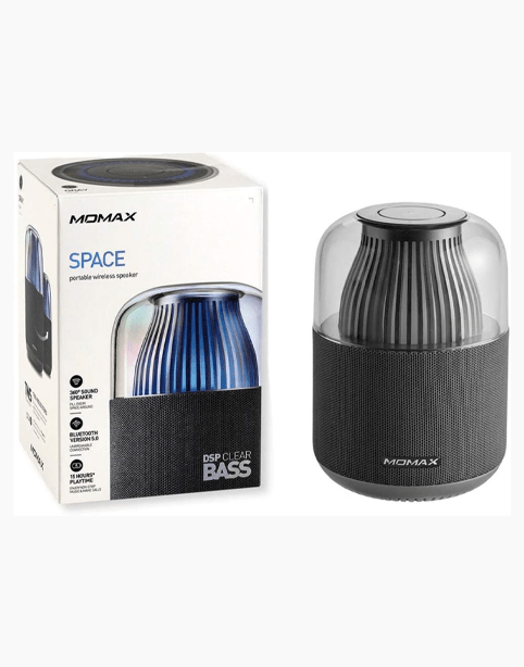 MoMax Space portable wireless speaker (includes two speakers) Black