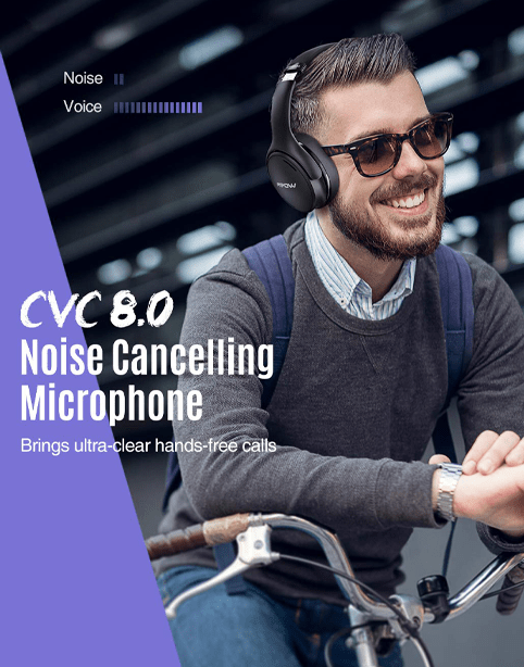 Mpow H19 IPO Wireless Noise Canceling ANC Headphone - Bluetooth - Black