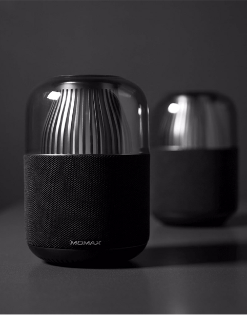 MoMax Space portable wireless speaker (includes two speakers) Black