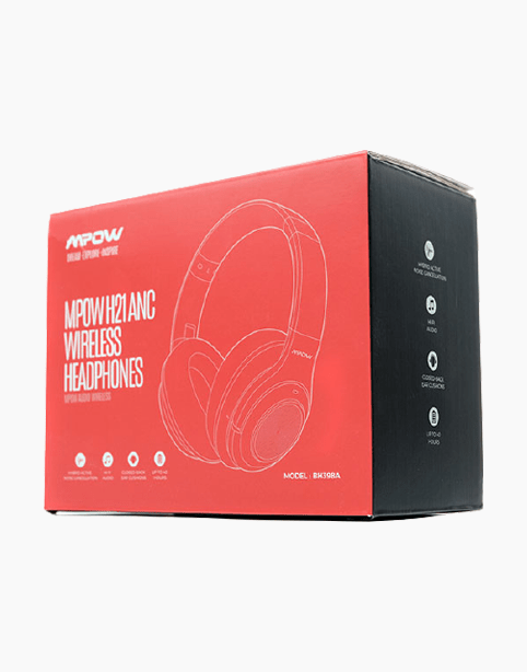 Mpow H21 Wireless Headphone With Noise Canceling ANC - Bluetooth -5 Mic For Calls - Black