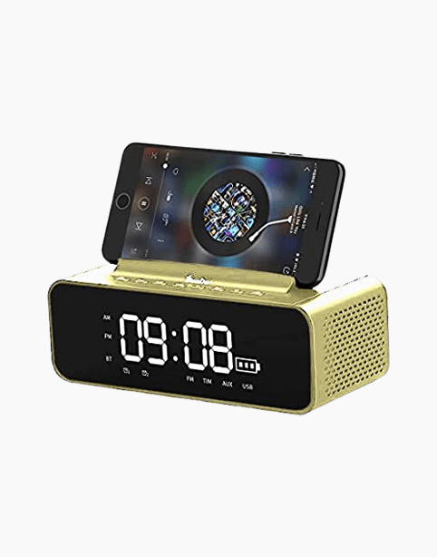 OneDer V06 Bluetooth Speaker with Mobile Stand and Digital Clock,high bass Sound Box