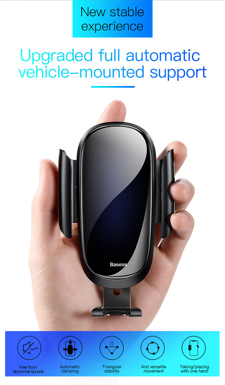 Future Gravity By Baseus Aluminum/Glass Car Mount – Blue