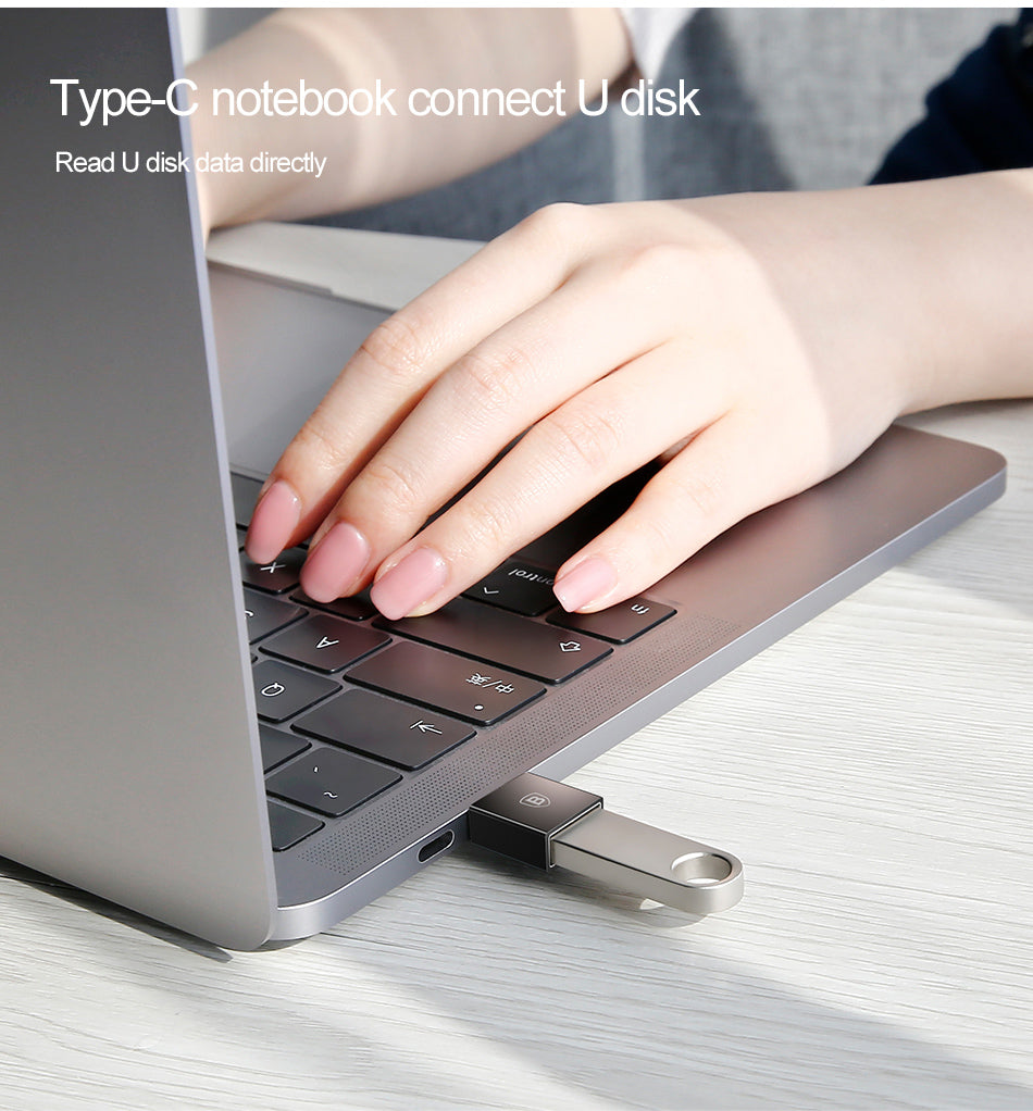 Baseus Exquisite OTG Type-C Male to USB Female Adapter Converter