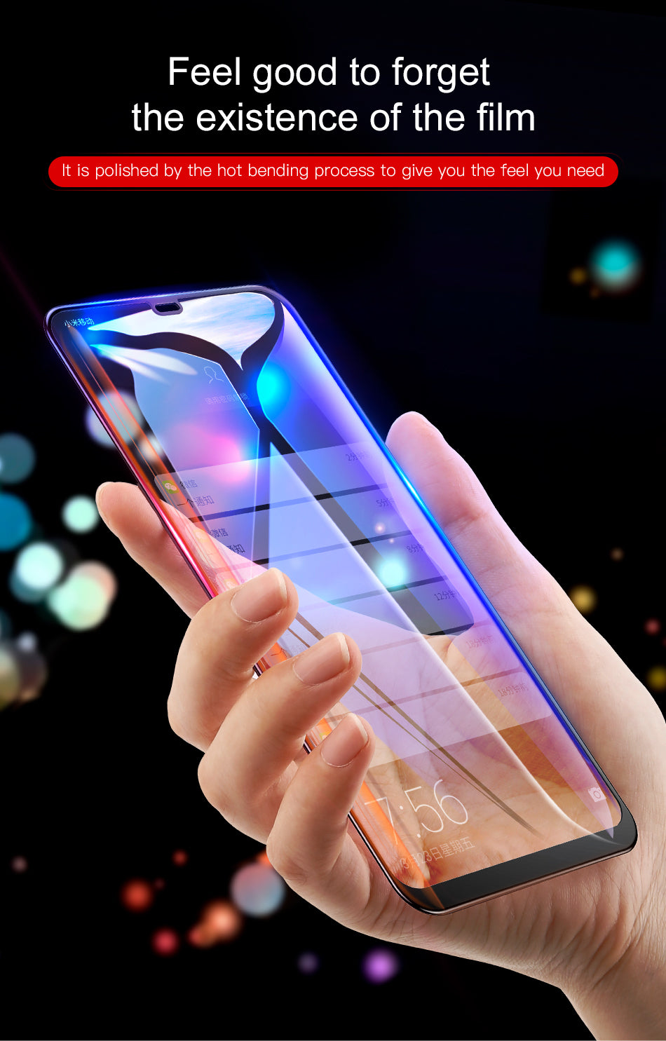 BASEUS 0.3mm 7D Curved Full Screen Protector for Xiaomi Mi 8