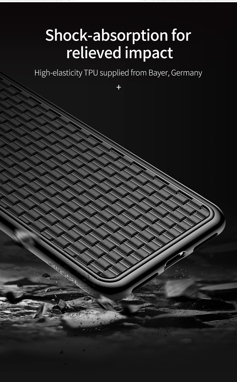 BV 2nd Generation By Baseus Slim Flexible Case For iPhone Xs Max Black