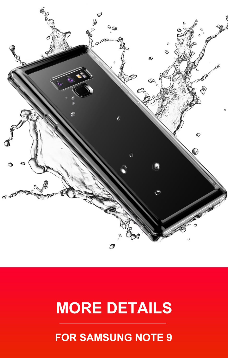 Airbags Series By Baseus Safety Flexible TPU Case For Note 9 T/Clear