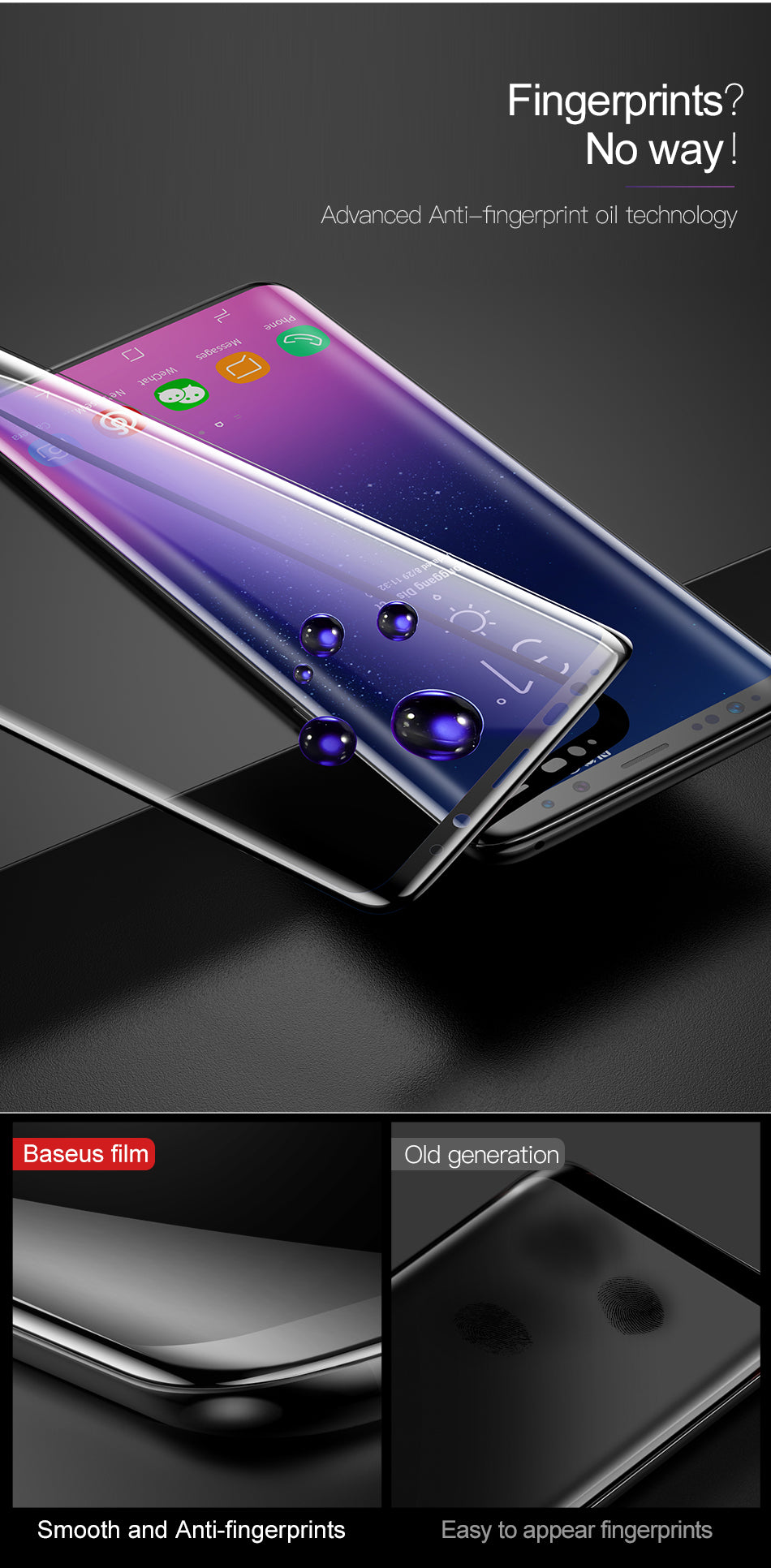 Joyroom 0.3mm Screen Protector Tempered Glass For Galaxy S9 Plus