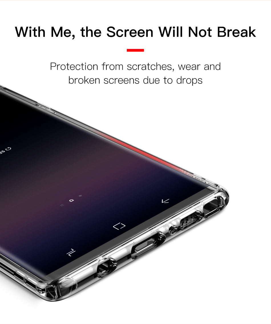 Airbags Series By Baseus Safety Flexible TPU Case For Note 9 T/Clear