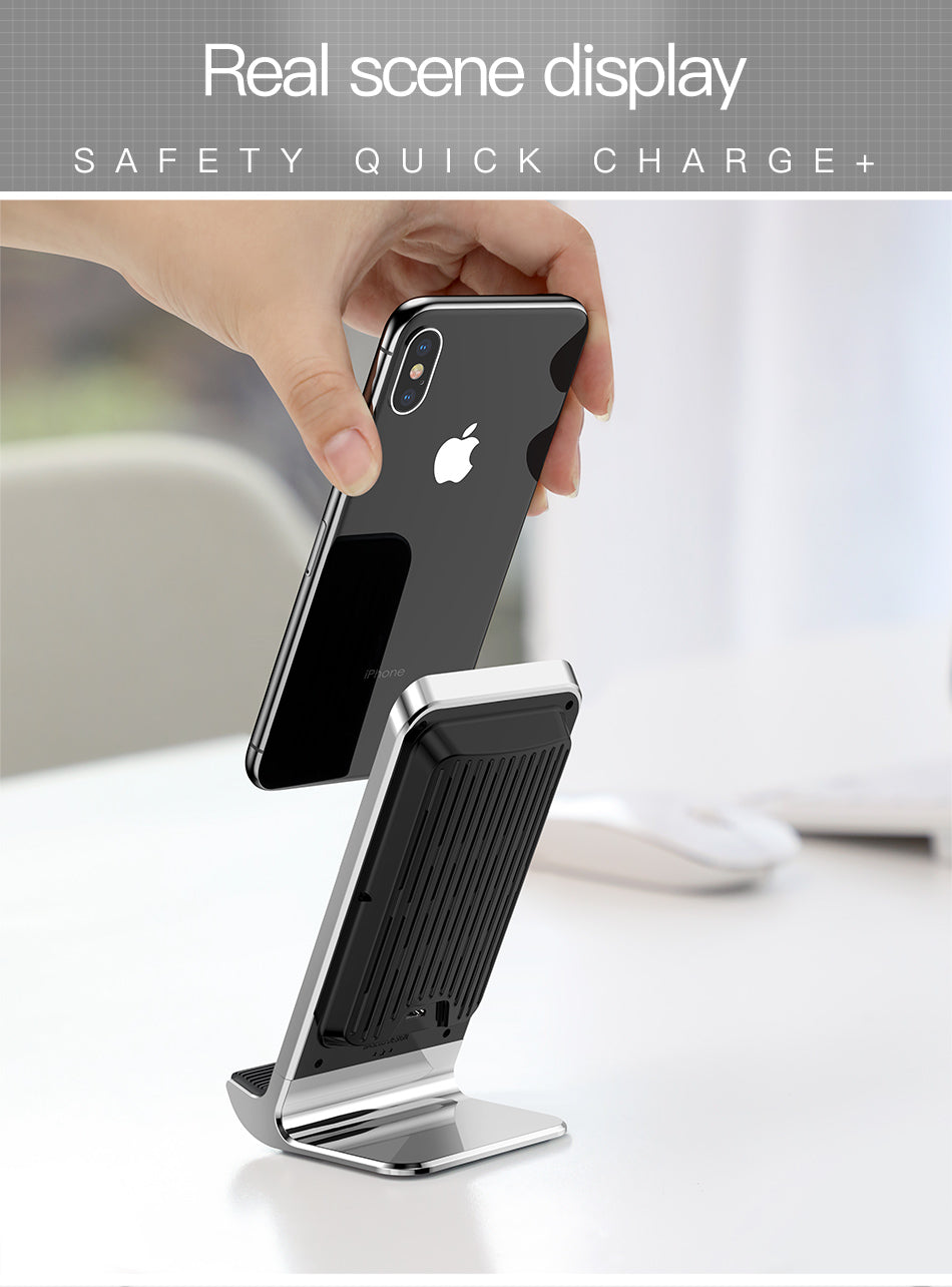 Desktop Wireless Charger By Baseus Baseus Air-cooling Qi 10W Fast Charging