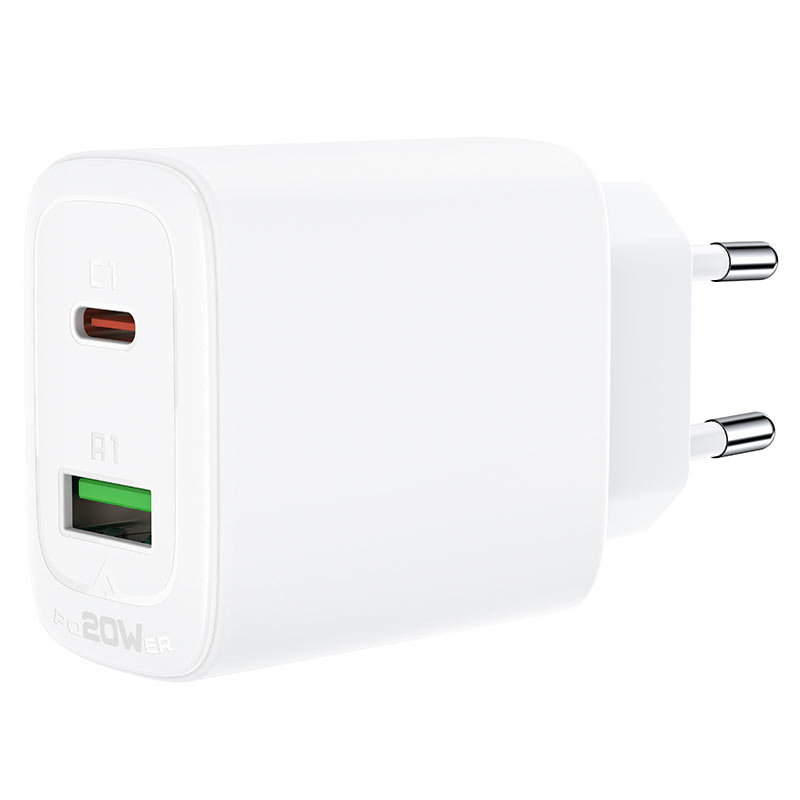 ACEFAST A25 PD20W (USB-C+USB-A) dual port charger