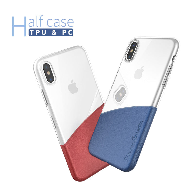 Half Case By Nillkin Transparent Case For iPhone X - T/Blue