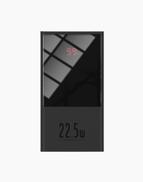 Baseus Super mini digital Display power bank 10000mAh 22.5W - Black