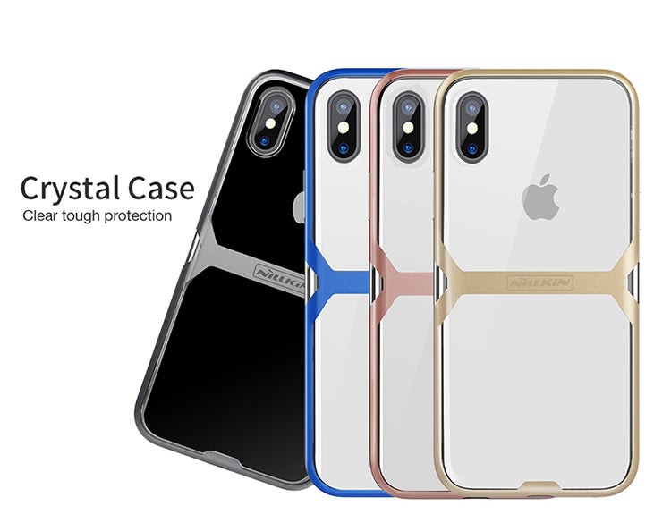 Crystal Case By Nillkin Anti-Shocks Case For iPhone X - T/Blue