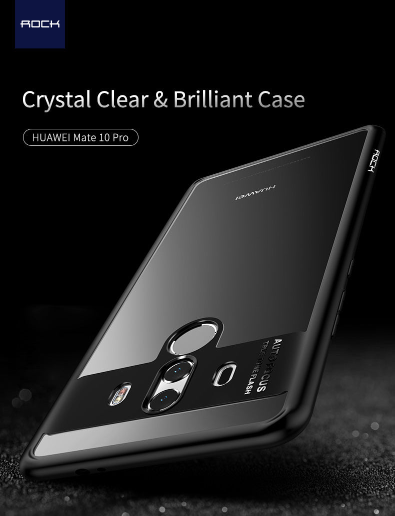 Clarity Series Original By Rock Transparent Slim Case For Mate 10 Pro - Black