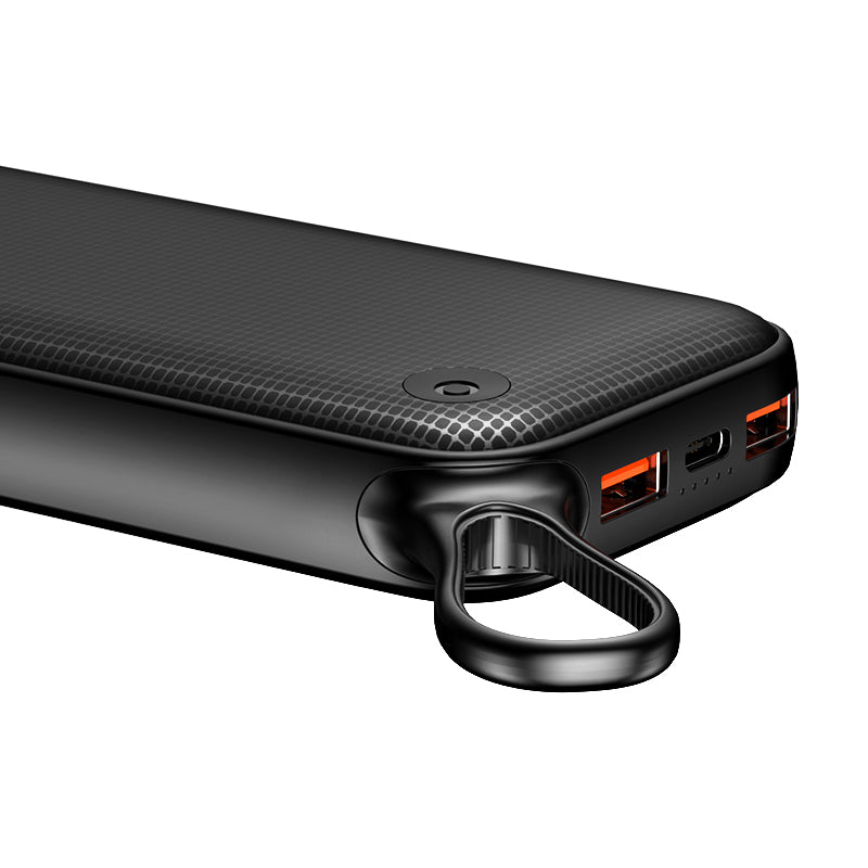 Powerful باور بنك 20000mAh ٤ مخارج 2xQC3.0 1xPD 1xMicro اسود