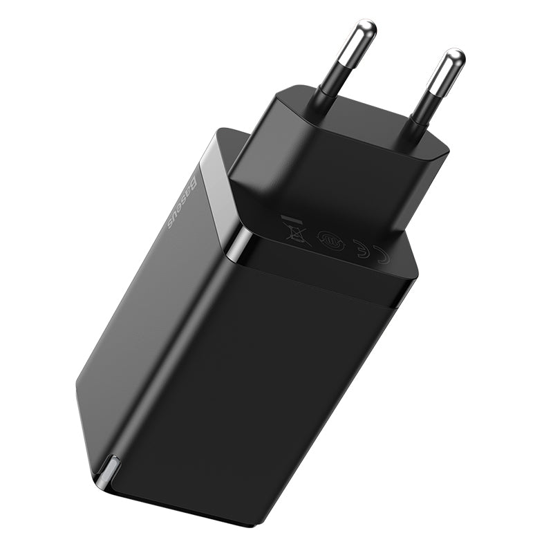 Baseus GaN2 Quick Charger 65W With Mini Cable USB-C To C - Black