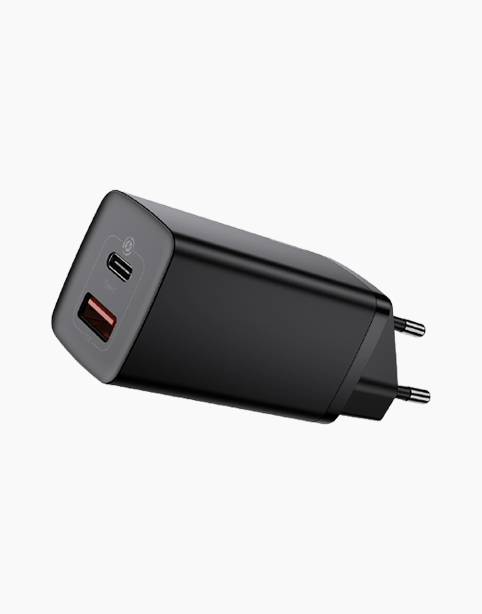 Baseus GaN2 Lite Quick ChargerC+U 65W EU - Black