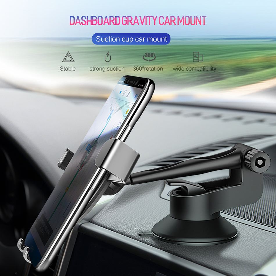 Offer Gravity Car Phone Holder + Nylon Braid MFI Certified Lightning Cable