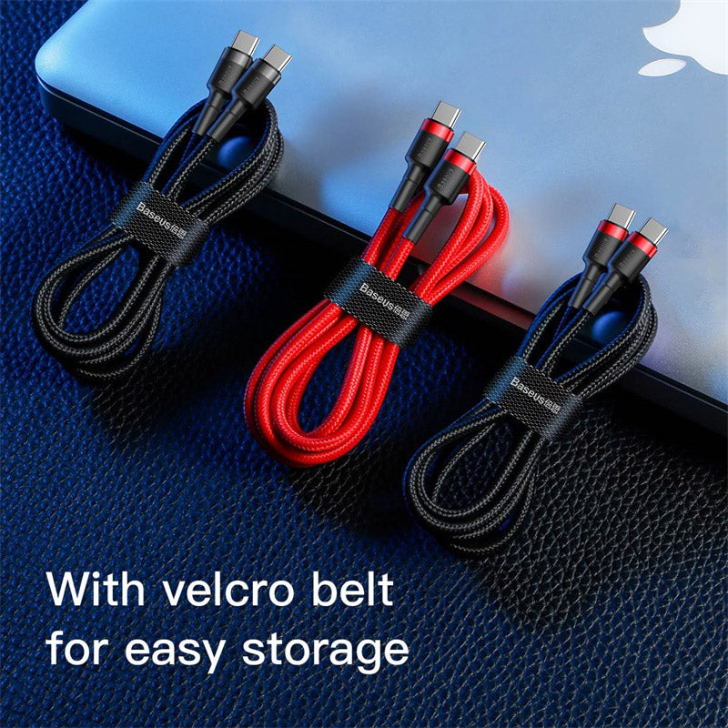 Baseus Cafule PD 60W flash charging For Type-C to C cable Black/Red
