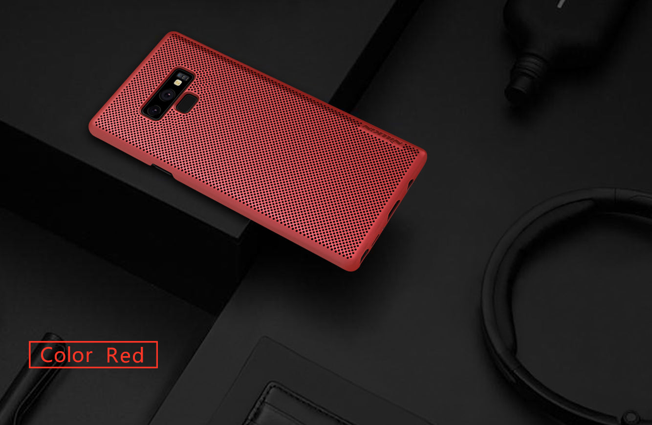 Air Series Breathable Cooling Mesh Case, Hard PC Ultra Slim For Note 9 - Red