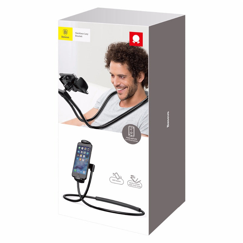 Baseus Necklace Lazy Bracket Black ( Most of mobile devices 4-10 inch ）
