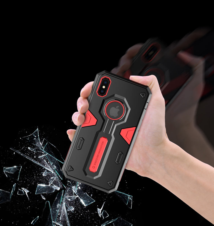 Defender II By Nillkin Anti-Shocks Case For iPhone X - Black/Red
