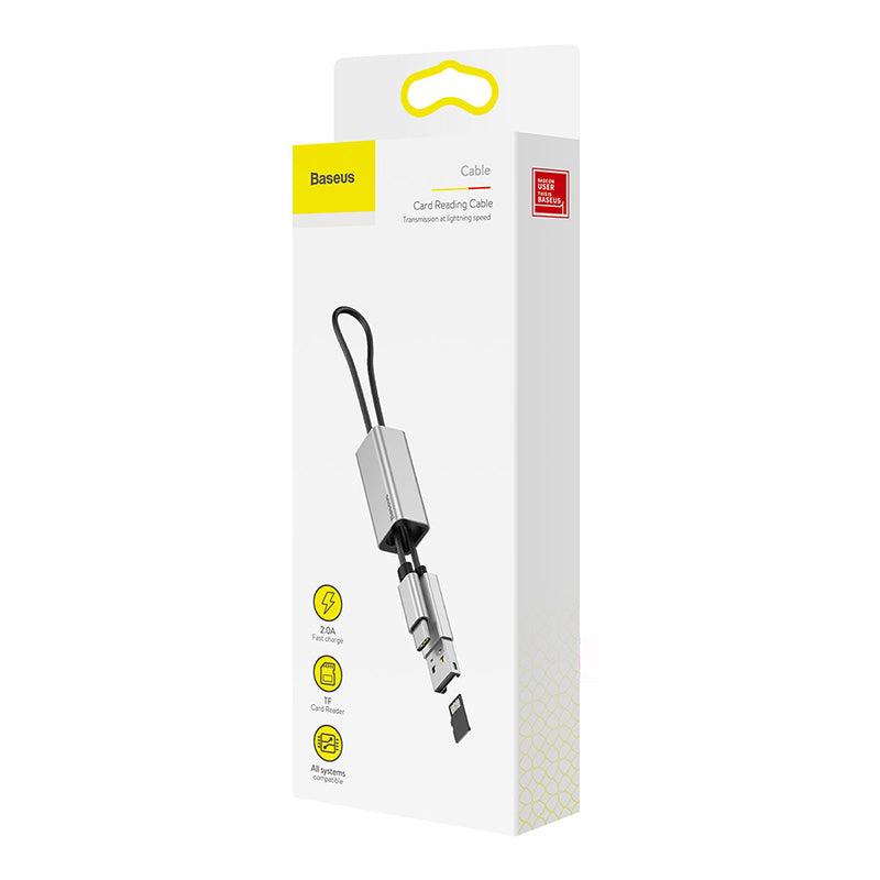 Baseus Pendant Mobile/Computer Card Reader Silver