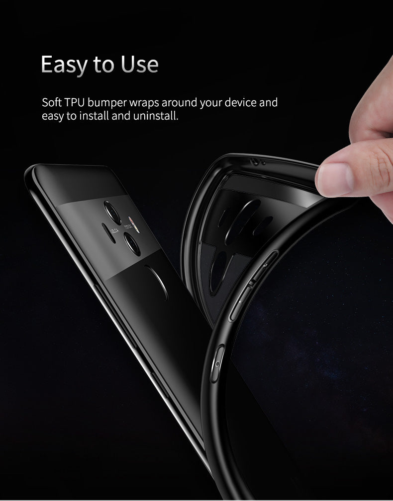 Clarity Series Original By Rock Transparent Slim Case For Mate 10 Pro - Black