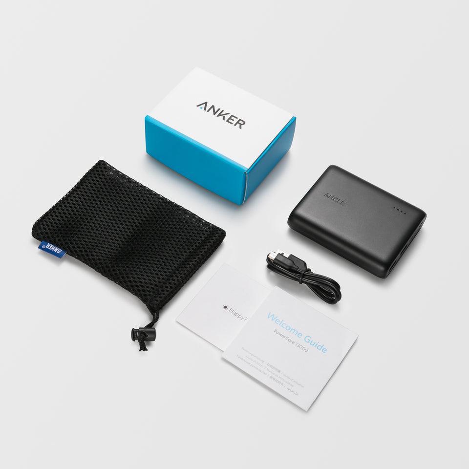 Anker PowerCore 13000mAh 2-Port PowerIQ Technology Black