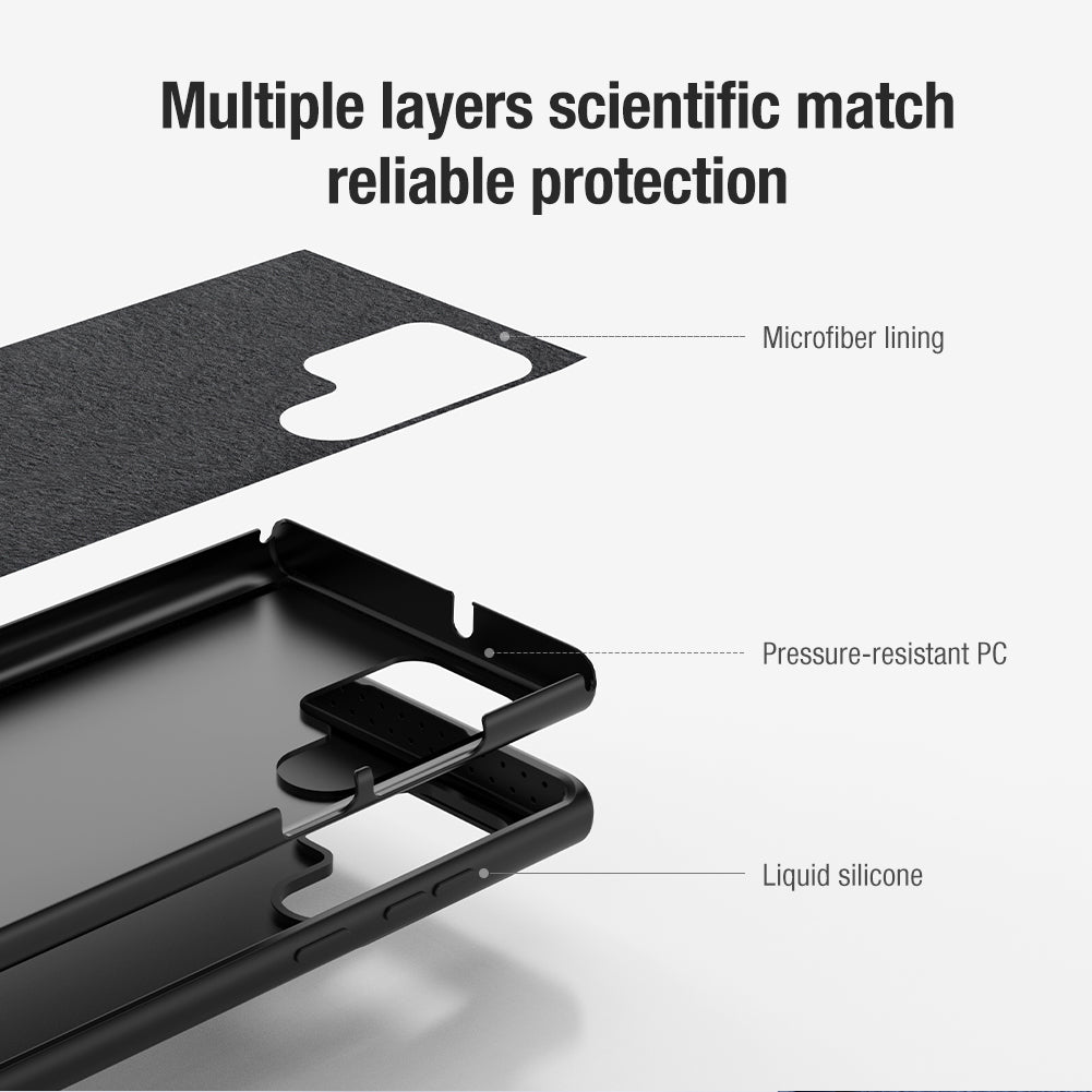 Nillkin CamShield Silky Silicone Case For Galaxy S22 Ultra