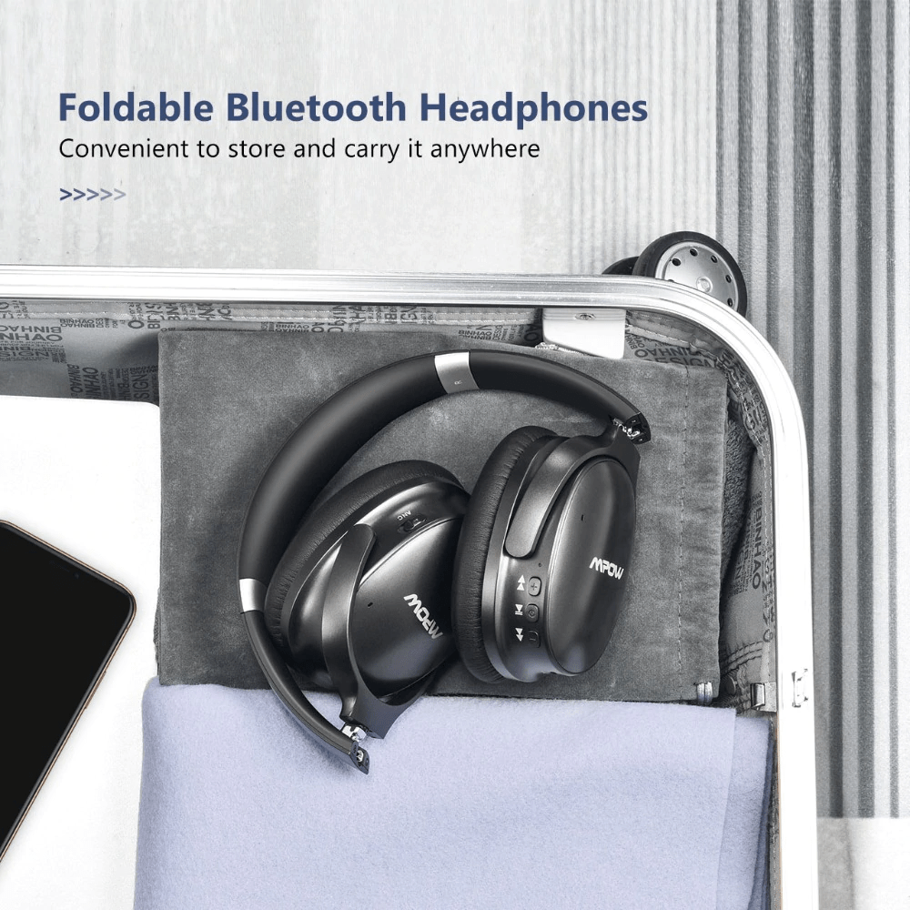 MPOW H10 Holo Active Noise-Cancelling Headphone Long Battery 30H Black