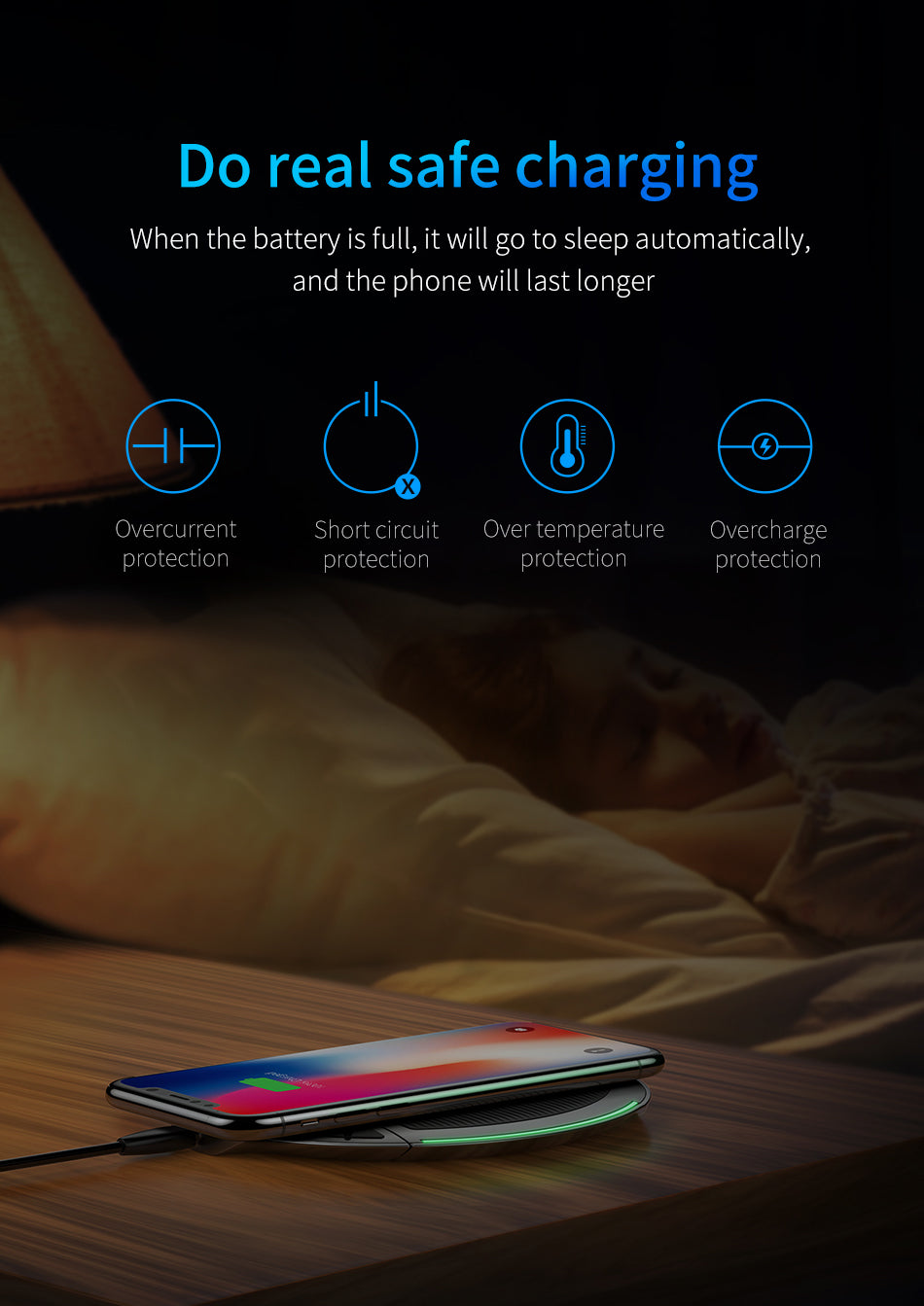 Collapsible Qi Wireless Charger By Baseus Multifunction Fast Wireless Charging Black