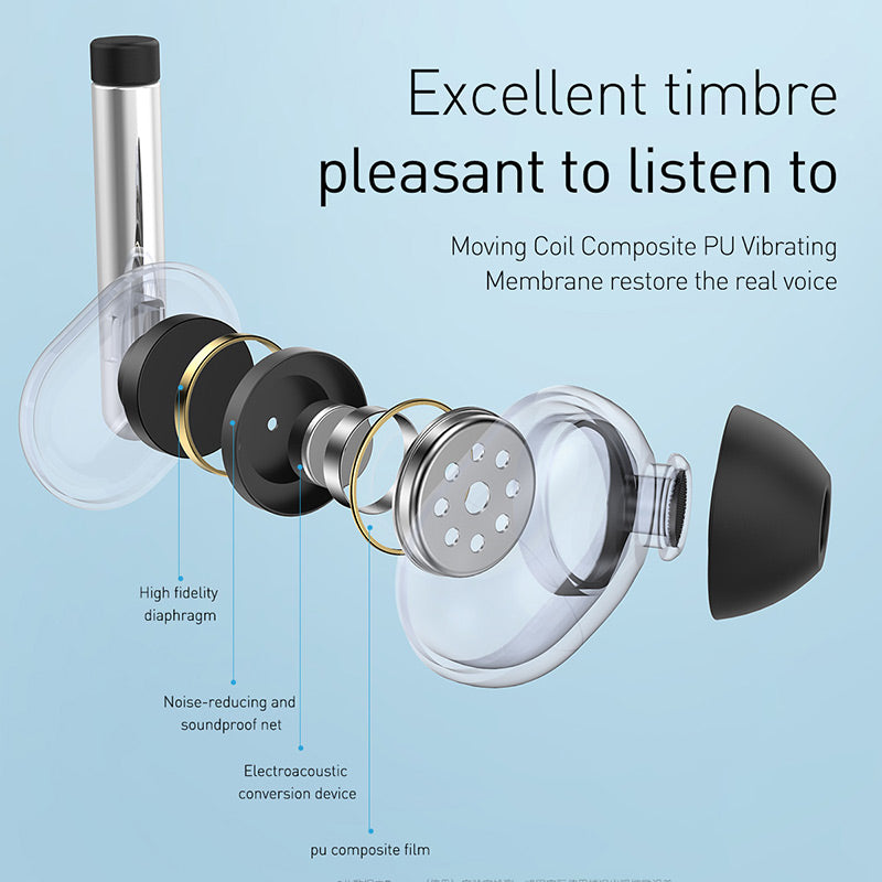 Baseus Encok S30 Wireless 3D Stereo Headphone IPX5 | Black