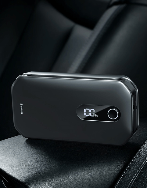 Baseus Super Energy Pro Car Jump Starter（12000mAh,5V/3A，Paak current1000A）- Black