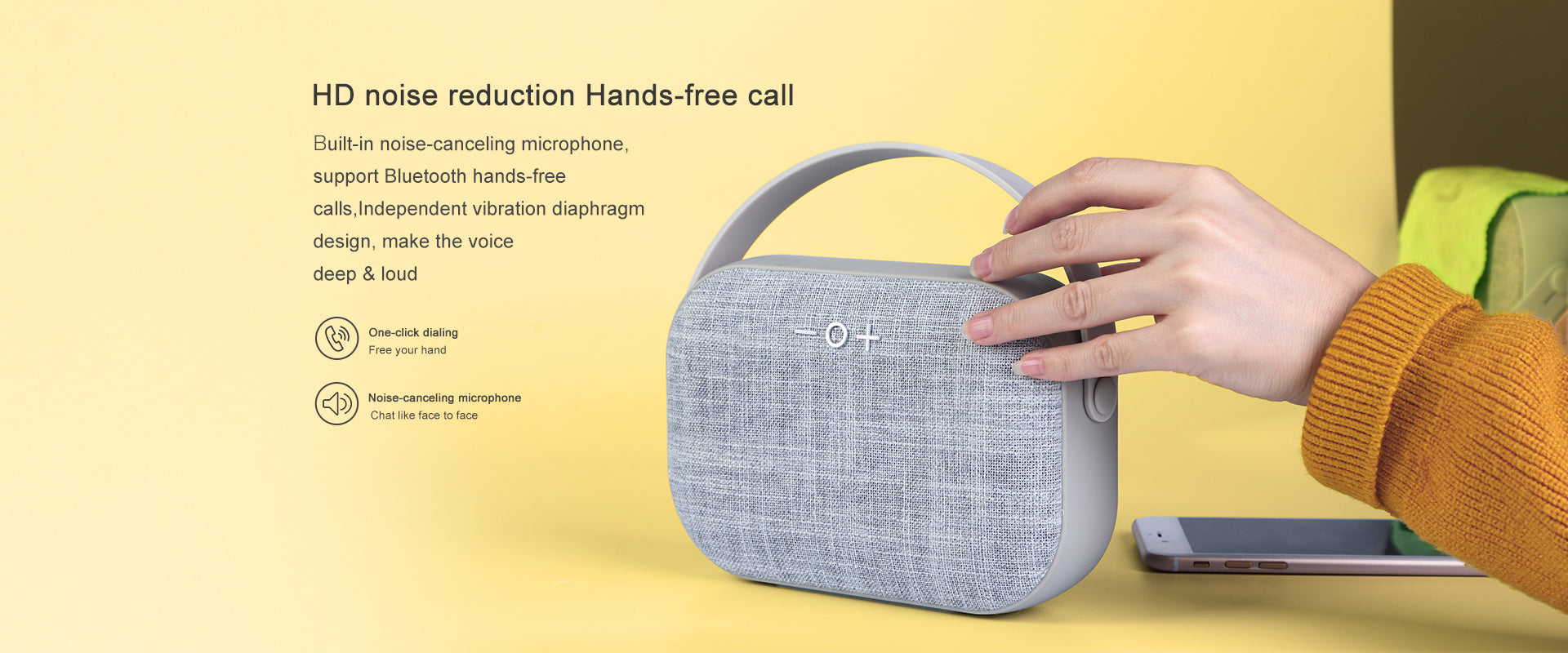 M4 By Joyroom Bluetooth Speaker Built-in Mic, Support TF, Aux &amp; more