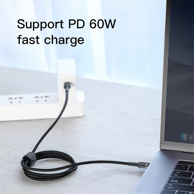 Baseus Cafule PD 60W flash charging For Type-C to C cable Gray/Black