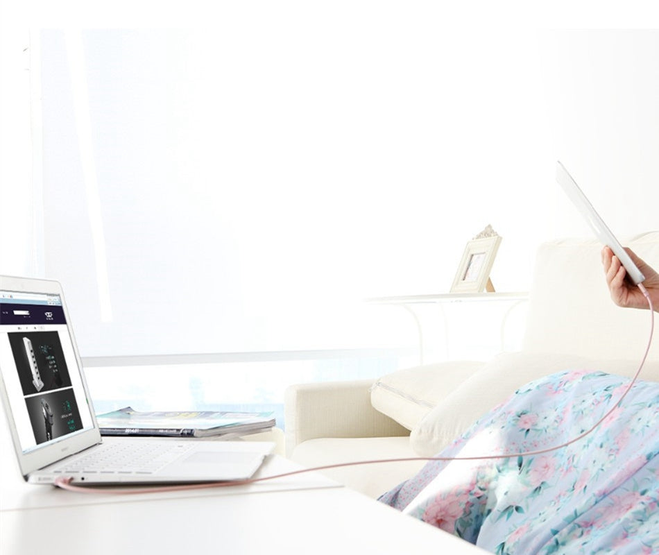 Nylon Braid MFI Certified Lightning Cable Fibre Fast Charging For iPhone / iPad - Black