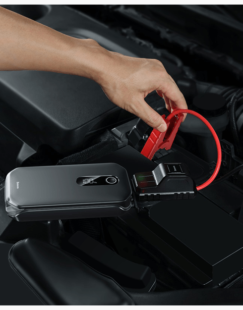 Baseus Super Energy Pro Car Jump Starter（12000mAh,5V/3A，Paak current1000A）- Black