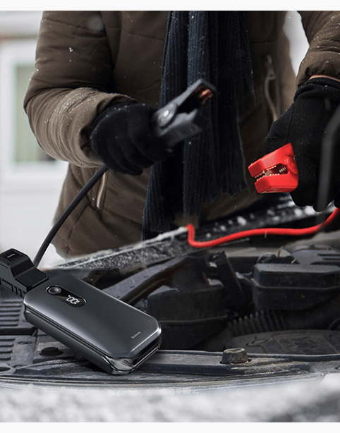 Baseus Super Energy Pro Car Jump Starter（12000mAh,5V/3A，Paak current1000A）- Black