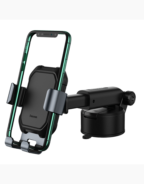 Baseus Tank gravity car mount holder with suction base Tarnish - Black