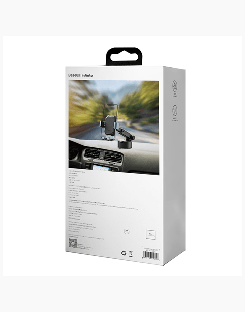 Baseus Tank gravity car mount holder with suction base Tarnish - Black