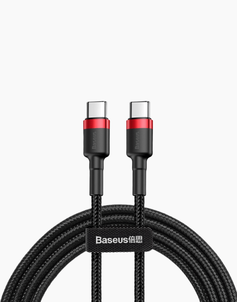 Baseus Cafule PD 60W flash charging For Type-C to C cable Black/Red