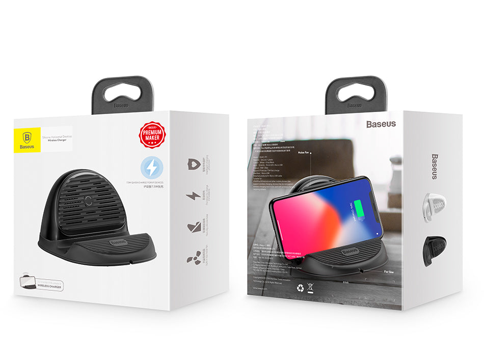Desktop QI By Baseus Wireless Charger For iP 10W Radiating Fan Wireless Fast charging charger