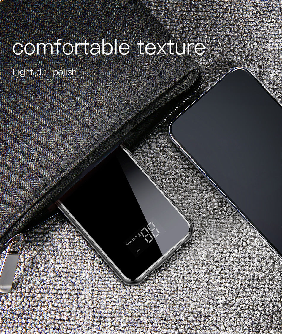 Baseus LCD 8000mAh QI Wireless Charger 2A Dual USB Power Bank