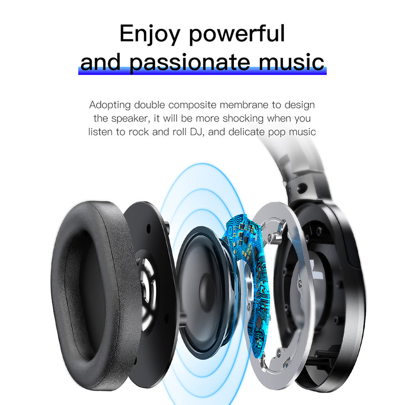 Baseus Encok D02 Wireless Headphone HQ Sound, Long Battery 25h | Black