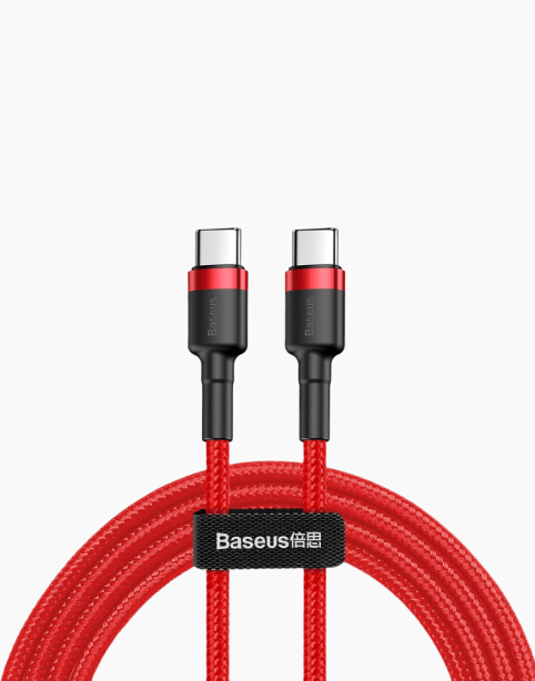 Baseus Cafule PD 60W flash charging For Type-C to C cable Red