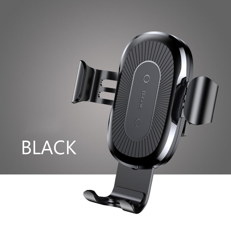 Gravity Car Mount Wireless Charger [ Fast Charging ] By Baseus Black