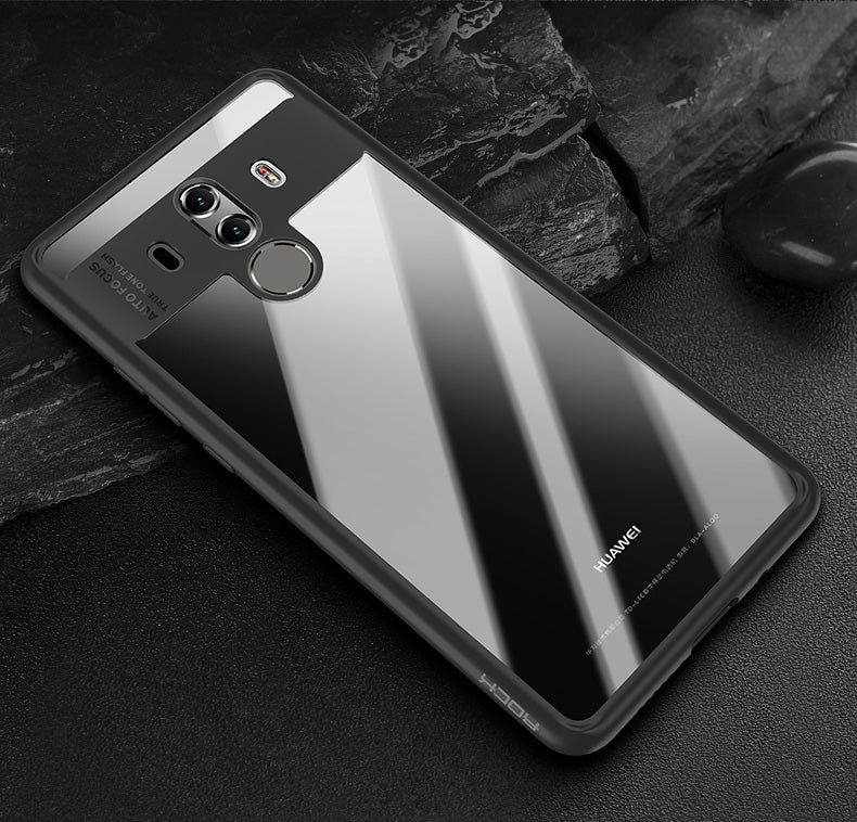 Clarity Series Original By Rock Transparent Slim Case For Mate 10 Pro - Black